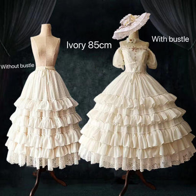 (BFM)Teddy Bear~Wedding Lolita Petticoat Princess Underwear Extended Base Skirt   