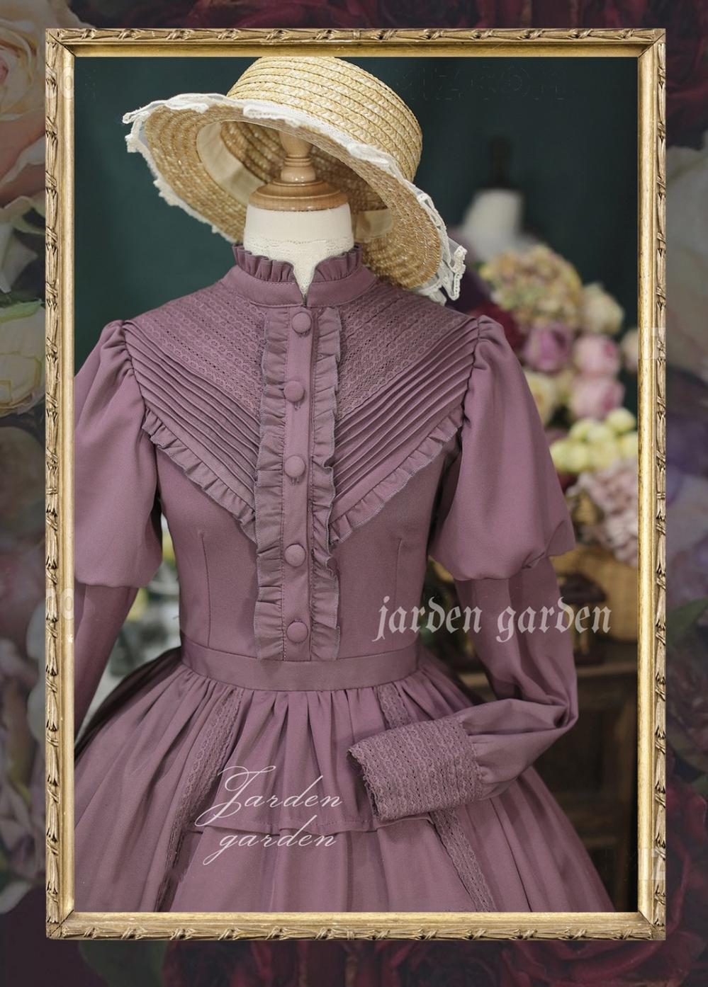 Tiny Garden - The Black Forest - Classic Lolita Stand Collar Dress OP
