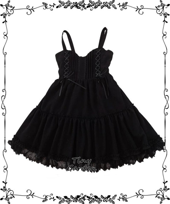 Tiny Garden~Elegant Lolita Winter JSK black S 