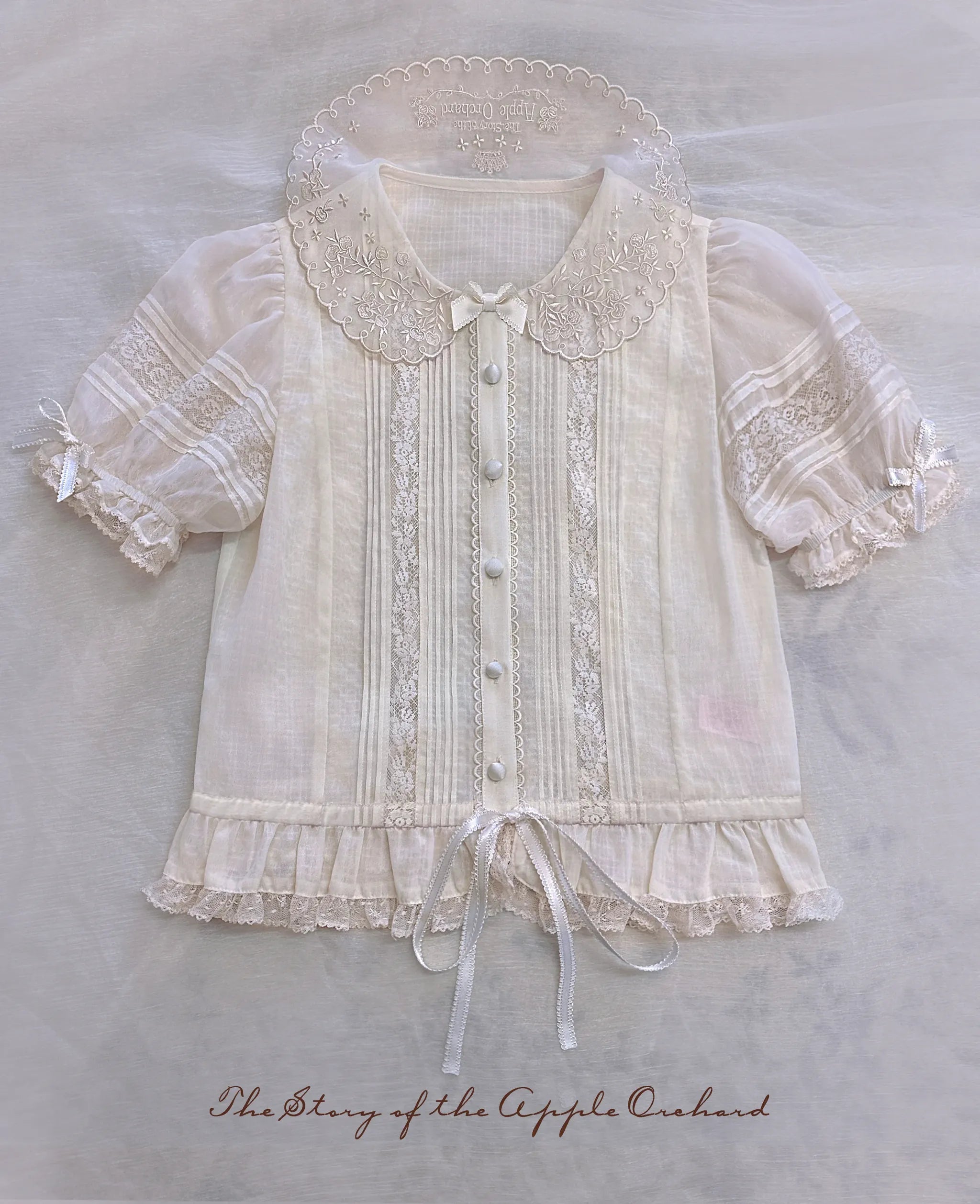 Puppet Show - Doll-like Lolita Embroidered Collar JSK, Puppet Show Print (2XL L M S XL) 45823:864722