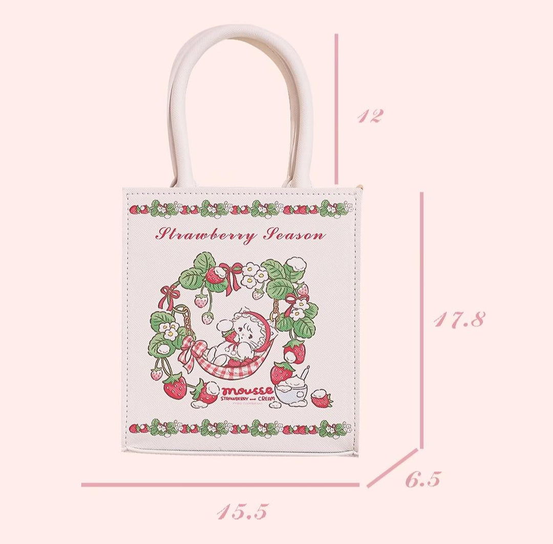 Doll tea party~IP Collab Kawaii Lolita Crossbody Handbag Mini Tote Bag   