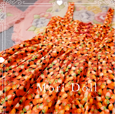Mori Doll~Daily Lolita Colorful Patterns JSK Multicolors S strawberry print 