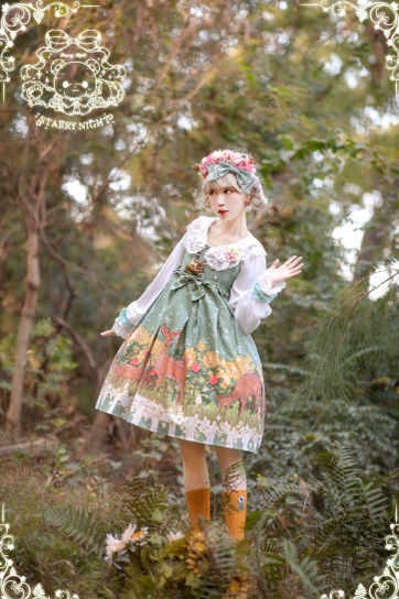November Sakuya~Starry Night~Daily Kawaii Lolita Dress and Blouse   