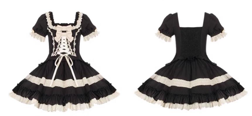 (BFM)With PUJI~Chapter Seven~Spring Cotton Lolita OP Dress Doll-Like Dress   