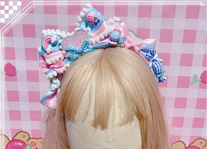 Pretty Girl Lolita - Sweet Lolita Pink-blue Accessories a KC