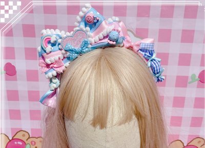Pretty Girl Lolita~Sweet Lolita Pink-blue Accessories a KC  