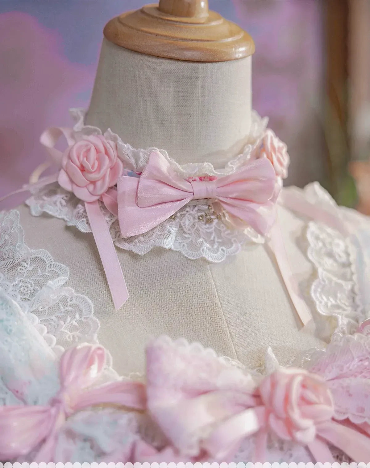 Palace Rose - Gorgeous Classic Lolita Rose Printed JSK Dress with Lace (L M S) 45729:859632