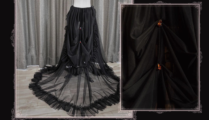 (BFM)Caged Bird Hotel~Reborn Ancient God~Gothic Lolita Shirt Plus Size Lolita Skirt Set   