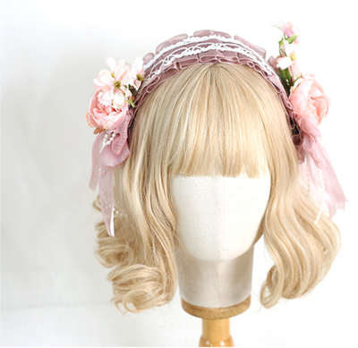 Xiaogui~Elegant Lolita Floral Lace Handmade Headband   