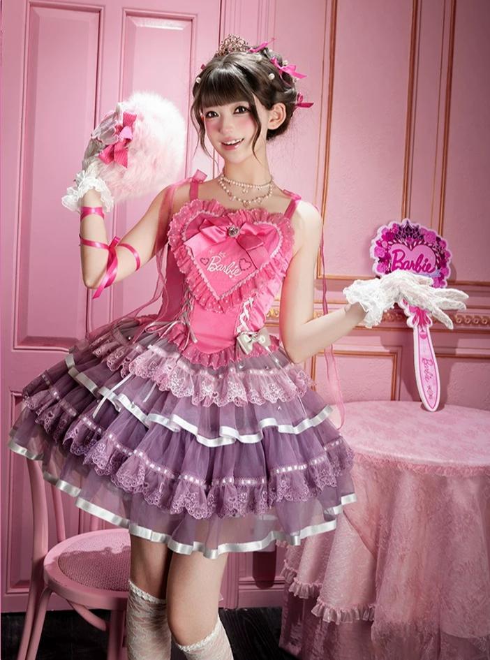 Princess Academy - IP Collab Sweet Lolita JSK Dress, Heart Embroidery 45883:866828