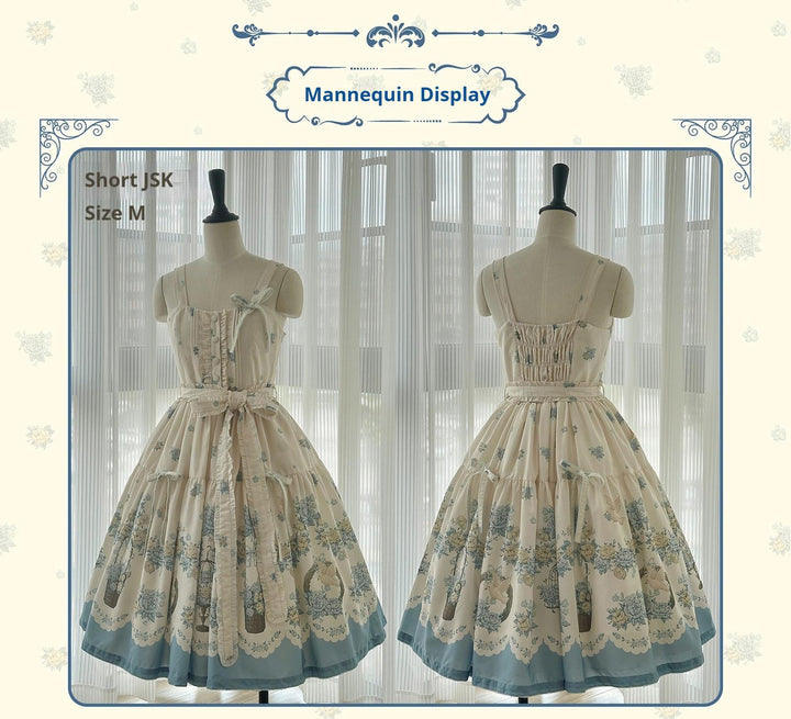 DreamWhale~Floral and Bird Series~Classic Lolita JSK Suit Floral Print Dress 40910:679544