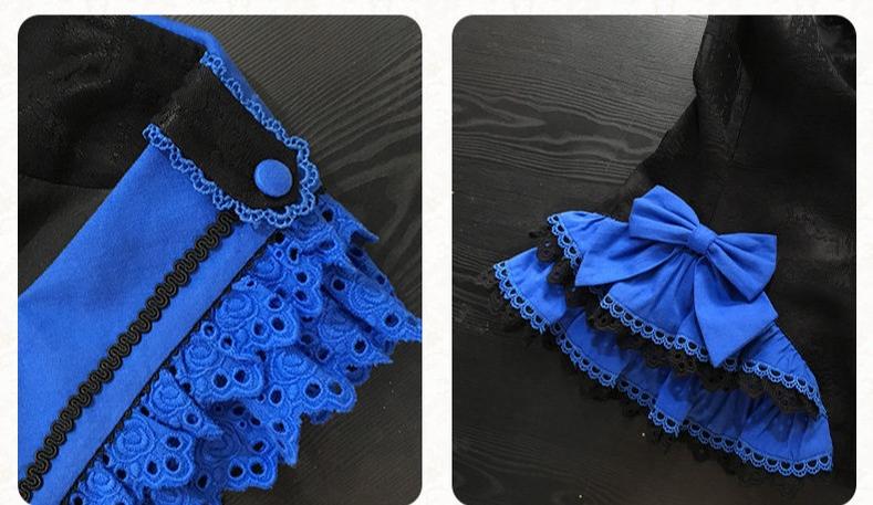 Nightmare - Gothic Lolita Ruffled Blouse and Tiered Skirt Set 45439:852838