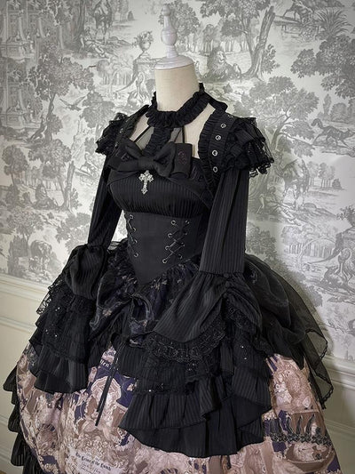 Alice Girl~Doll Mystery~Gothic Lolita Bolero Long Sleeve Short Coat S black 