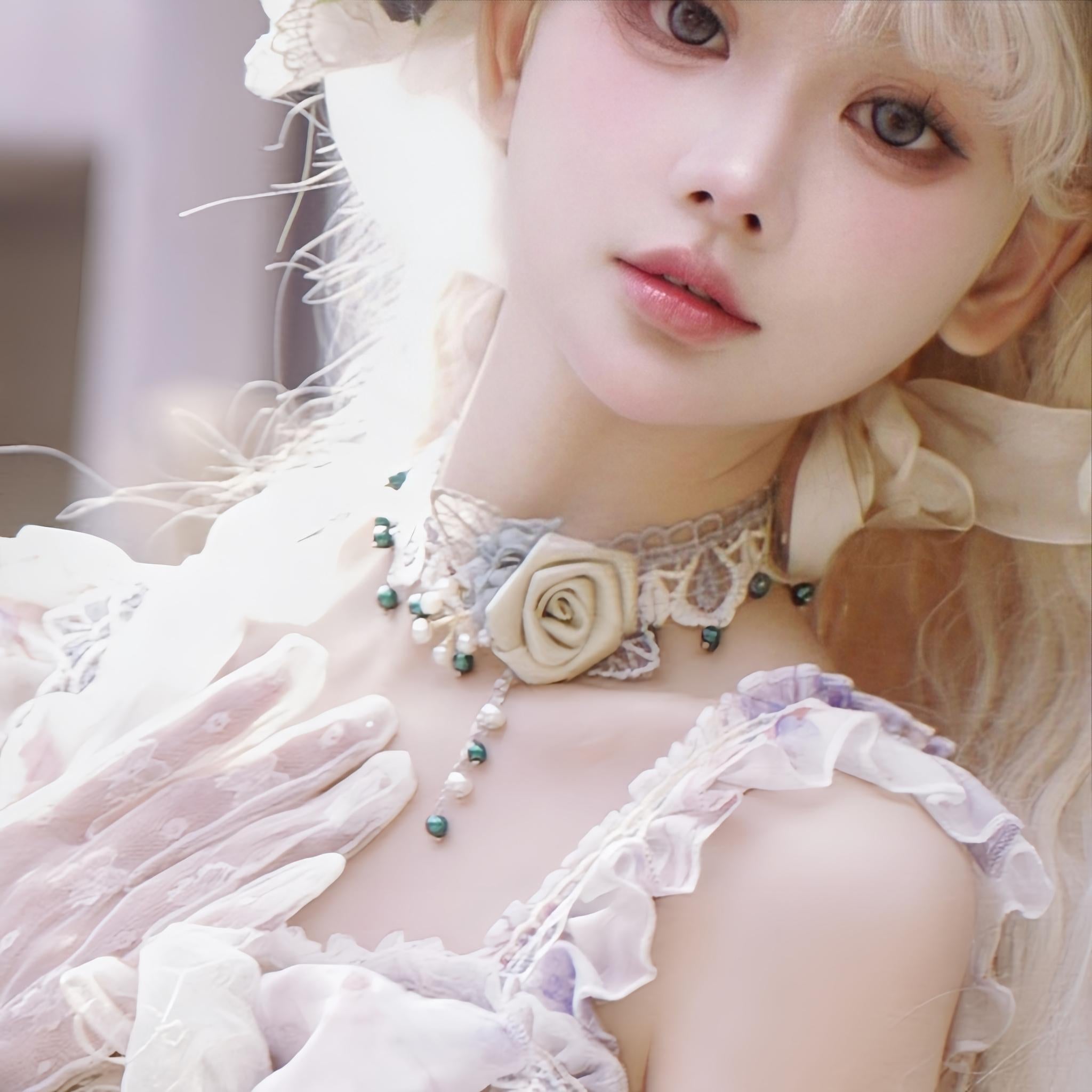 Rose Letter - Gorgeous Wedding Lolita BNT, Floral Accessories 44690:818829