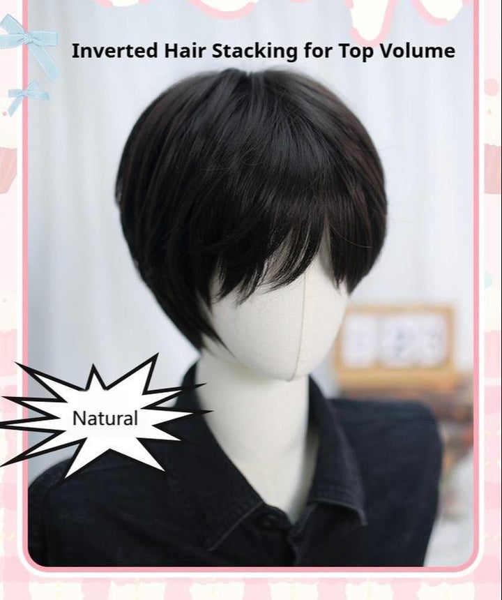 Dalao Home~Ouji Lolita Short Wig with Natural Color and Layered Cuts