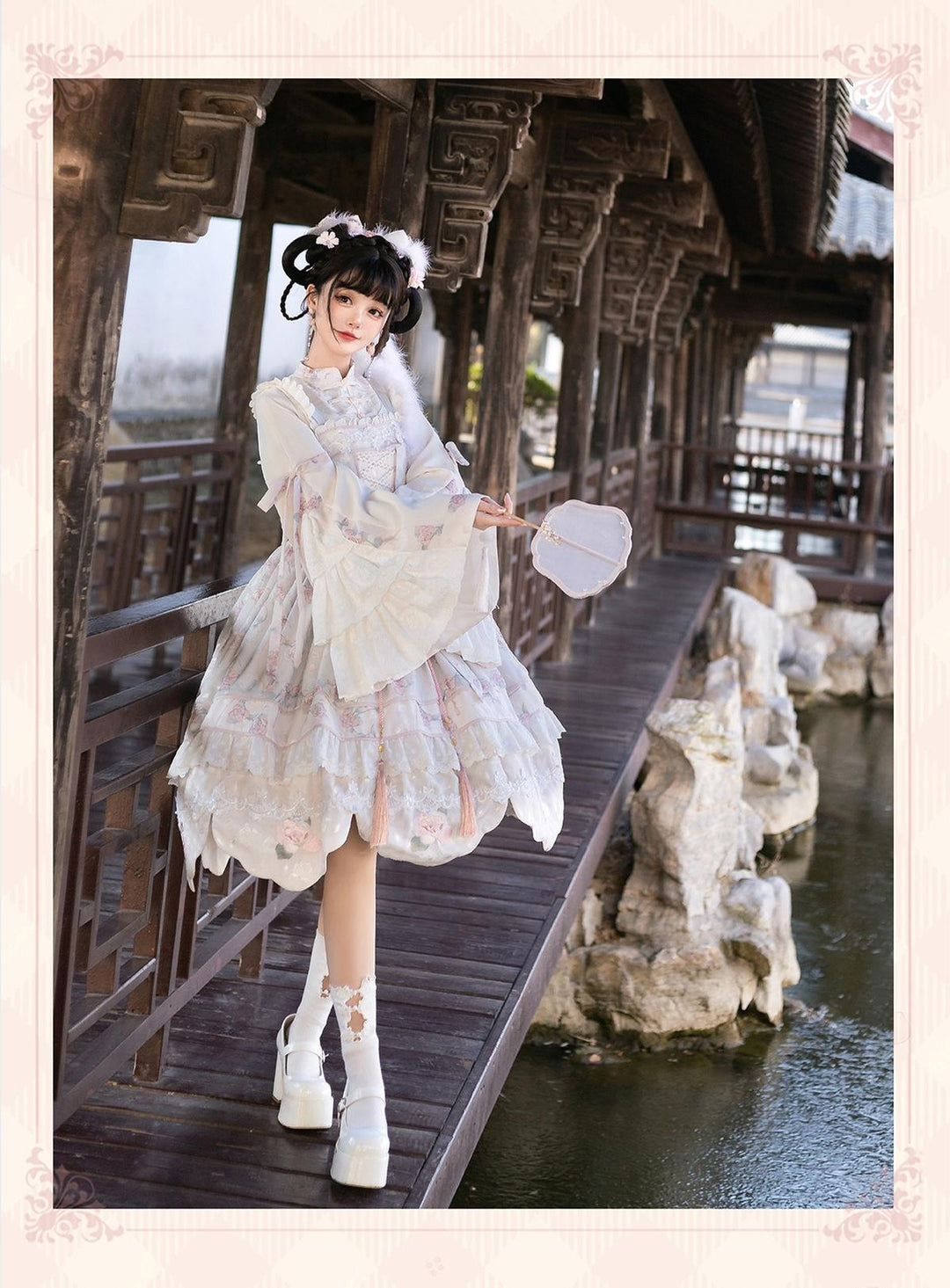 Bramble Rose~Exquisite Luo Shen~Qi Lolita OP Dress Chinese Style Lolita JSK