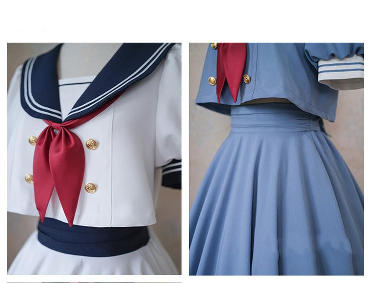 (Buyforme)Beleganty~Vintage Sailor Style Skirt Set Sea and Wind   