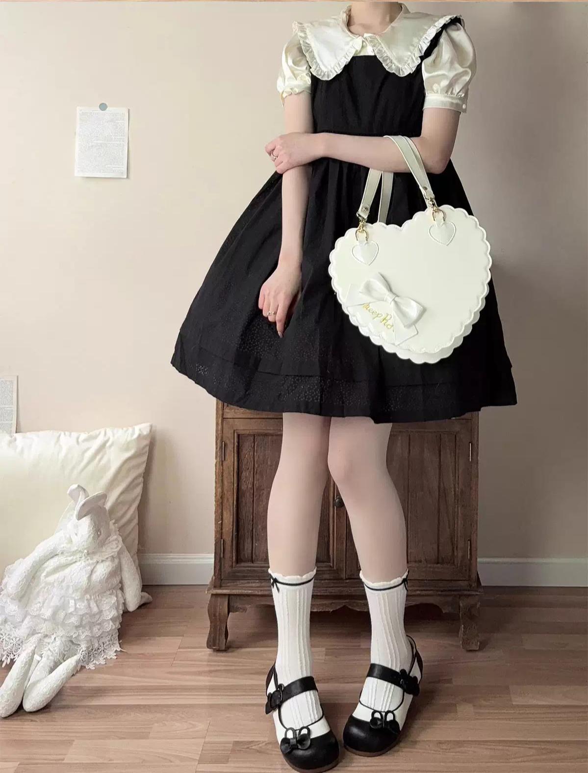 Bunny Milk Candy - Kawaii Lolita Flat Shoes, 3D Bunny Ear Bow