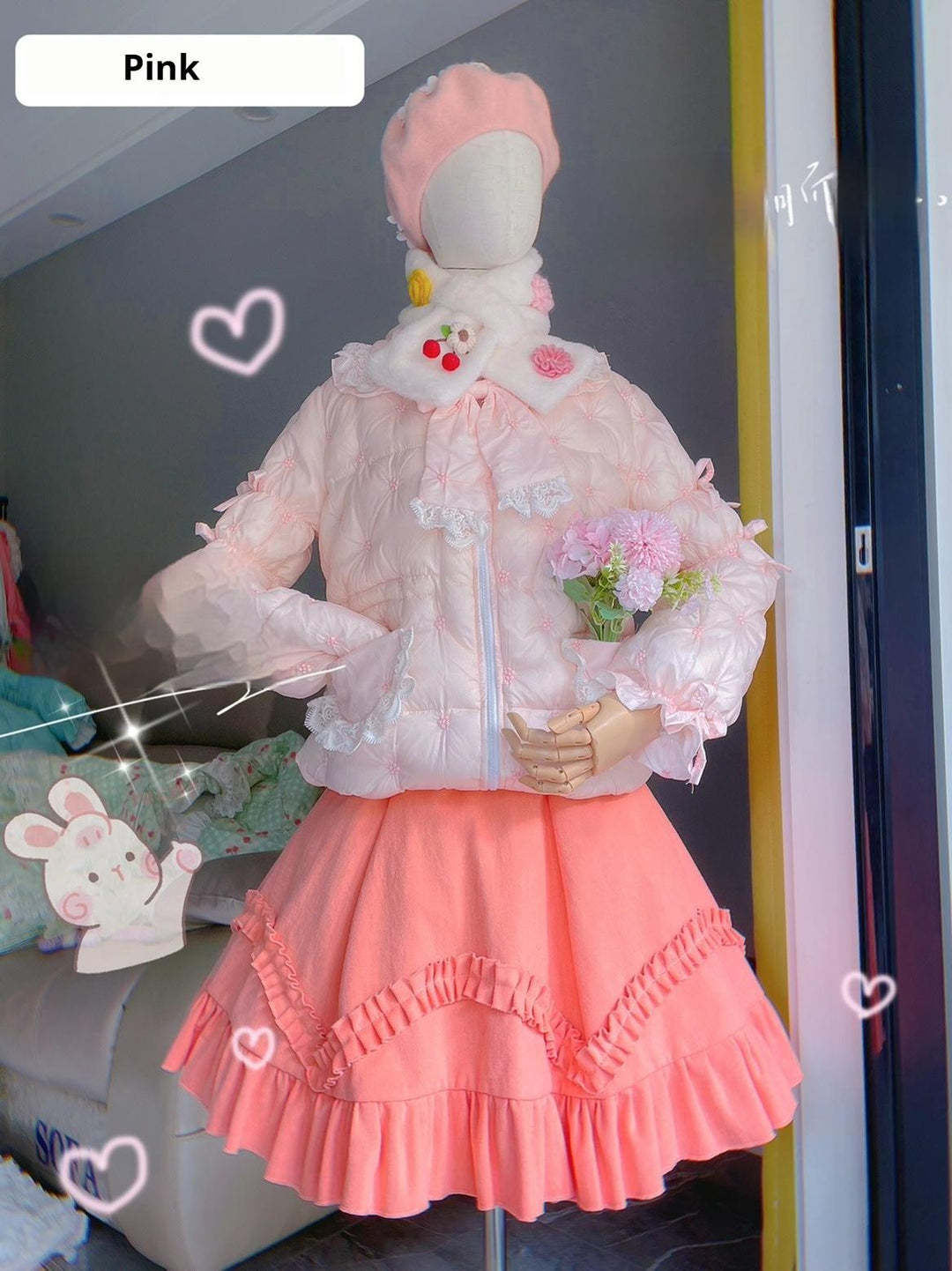 Happy Custom~Daily Lolita Down Coat Custom Sizes and Clolors 42085:725749