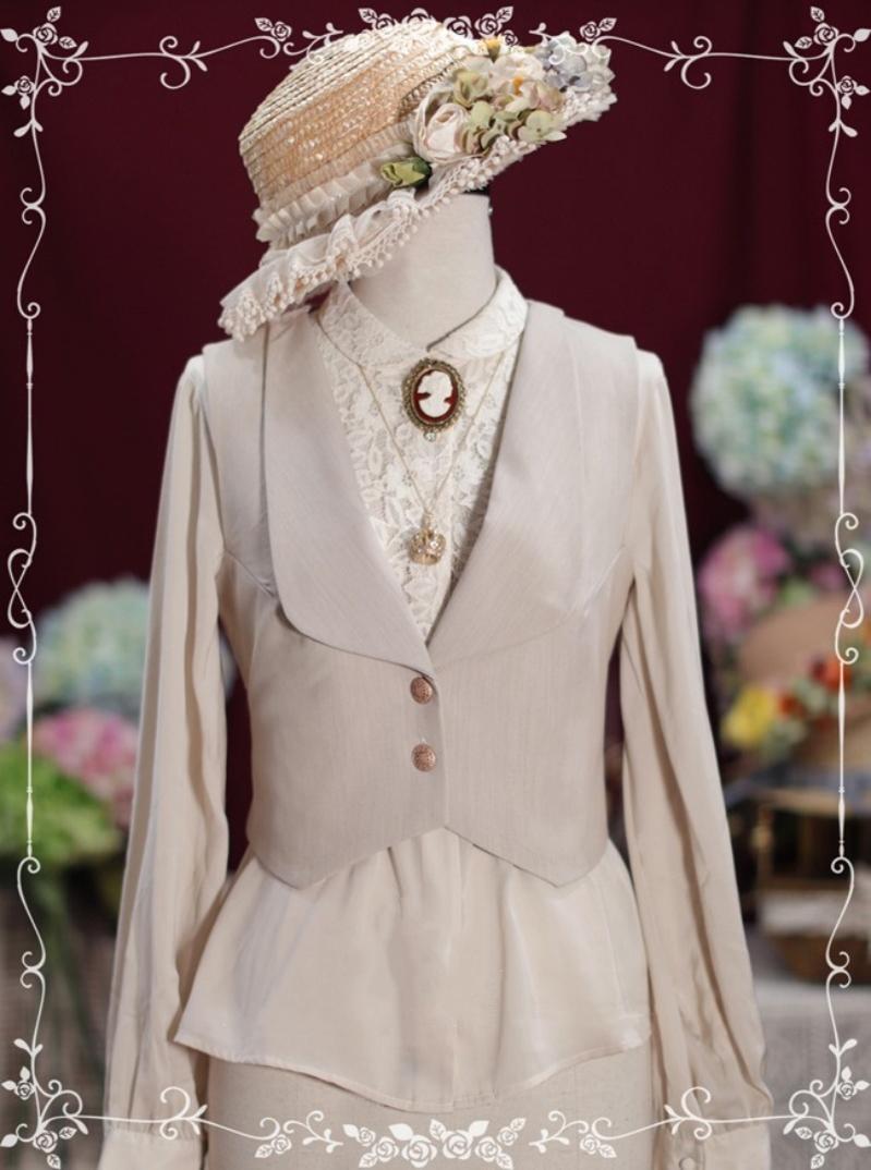 Tiny Garden~Old Love Songs~Lolita Elegant Vintage SK and Waistcoat (apricot) 8820:592614