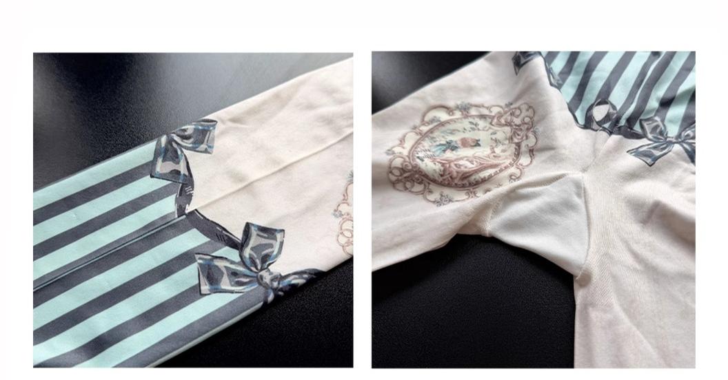 Roji Roji - Frame Printed Lolita Pantyhose 44251:800399