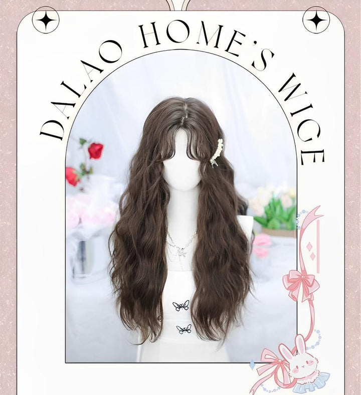 Dalao Home~Fallen~Daily Lolita Wigs Cold brown Long Hair   