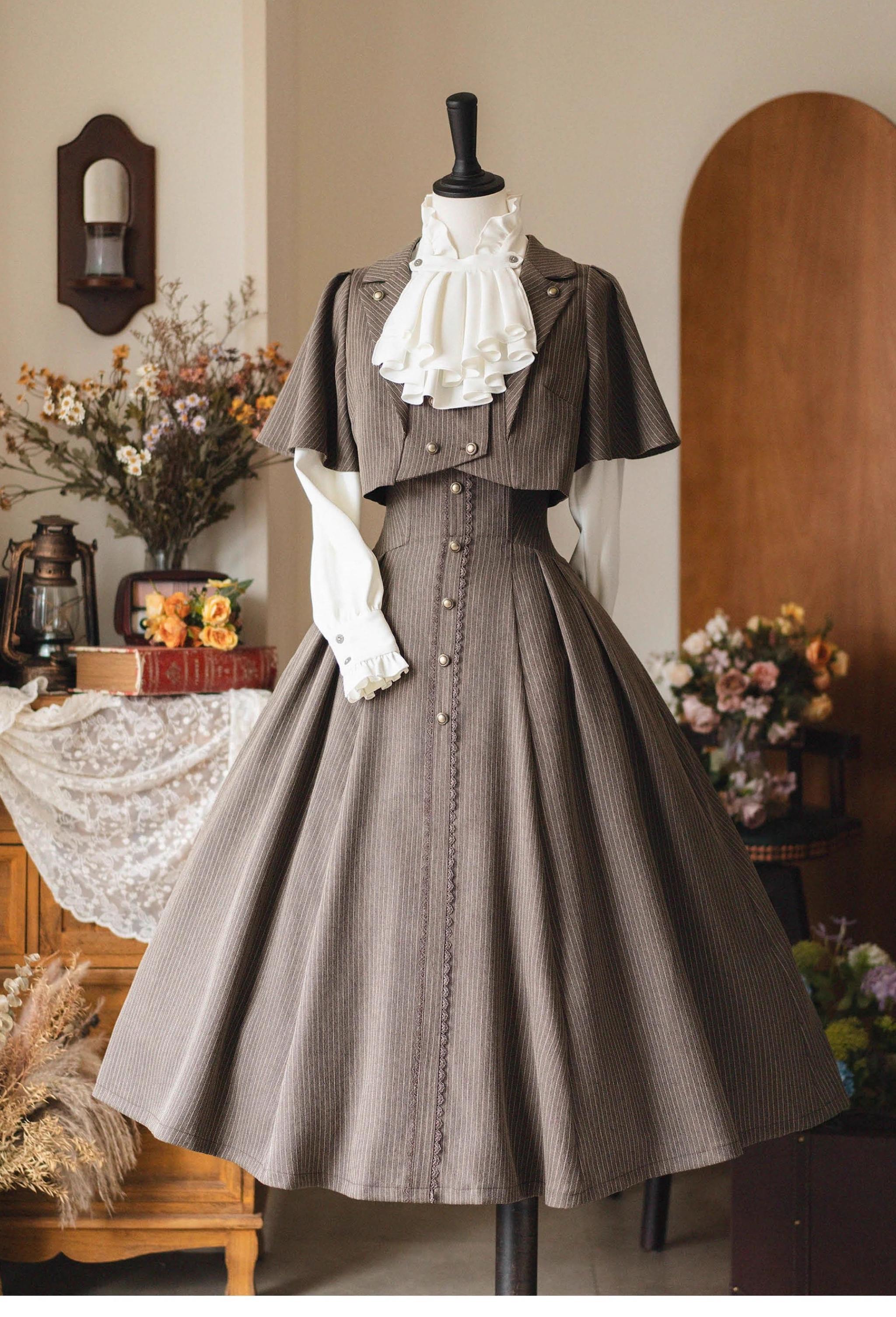 Forest Wardrobe - Forest Stationery - Classic Lolita SK Suit With Shirt And Coat 42087:729425
