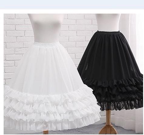 Manyiluo - Elegant Lolita A-type Carmen Adjustable Fishbone Petticoat