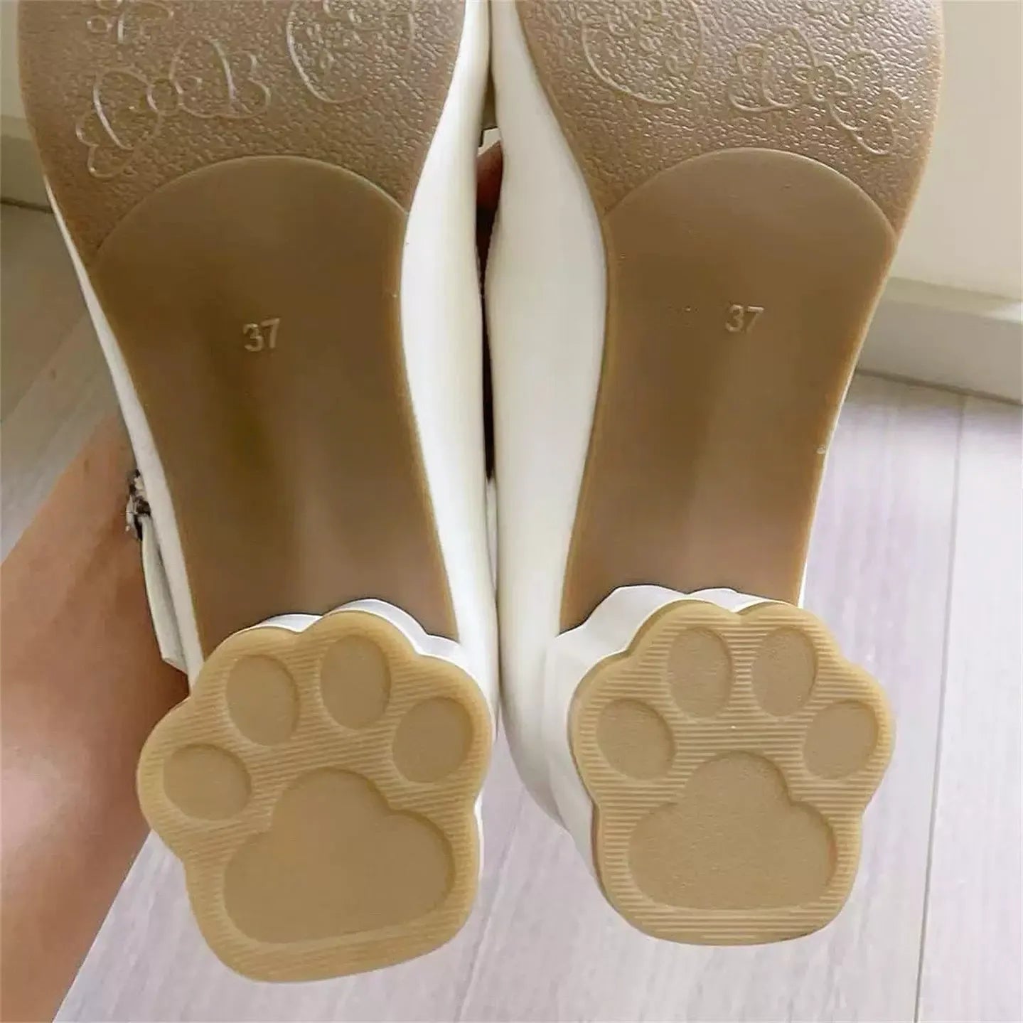 Dingbell Bunny - Sweet Lolita Round Toe Shoes, Cat Paw Heel 45672:858094