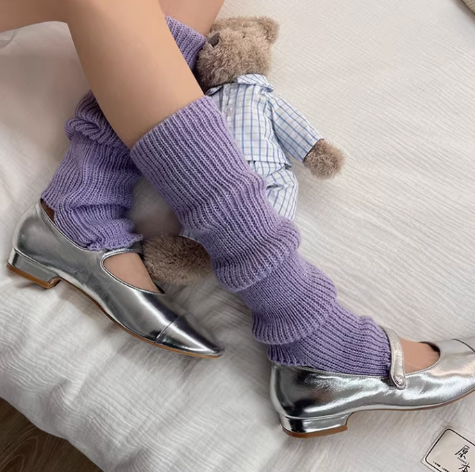 WAGUIR - Fashionable Lolita Solid Color Leg Warmer Multicolors