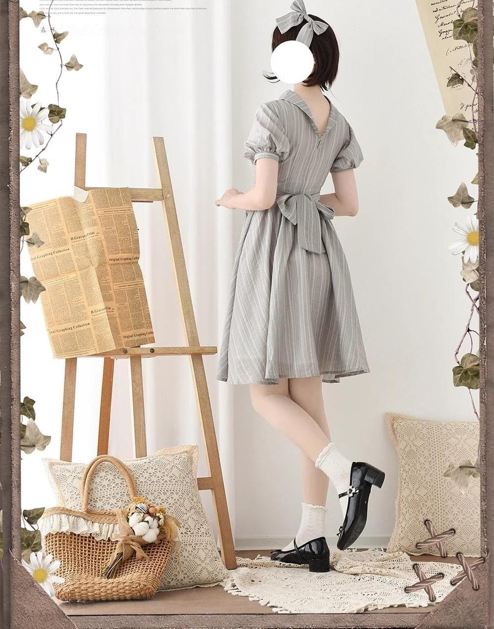 Forest Wardrobe~Forest Gallery~Classic Lolita OP Dress Country Style Tencel Dress   