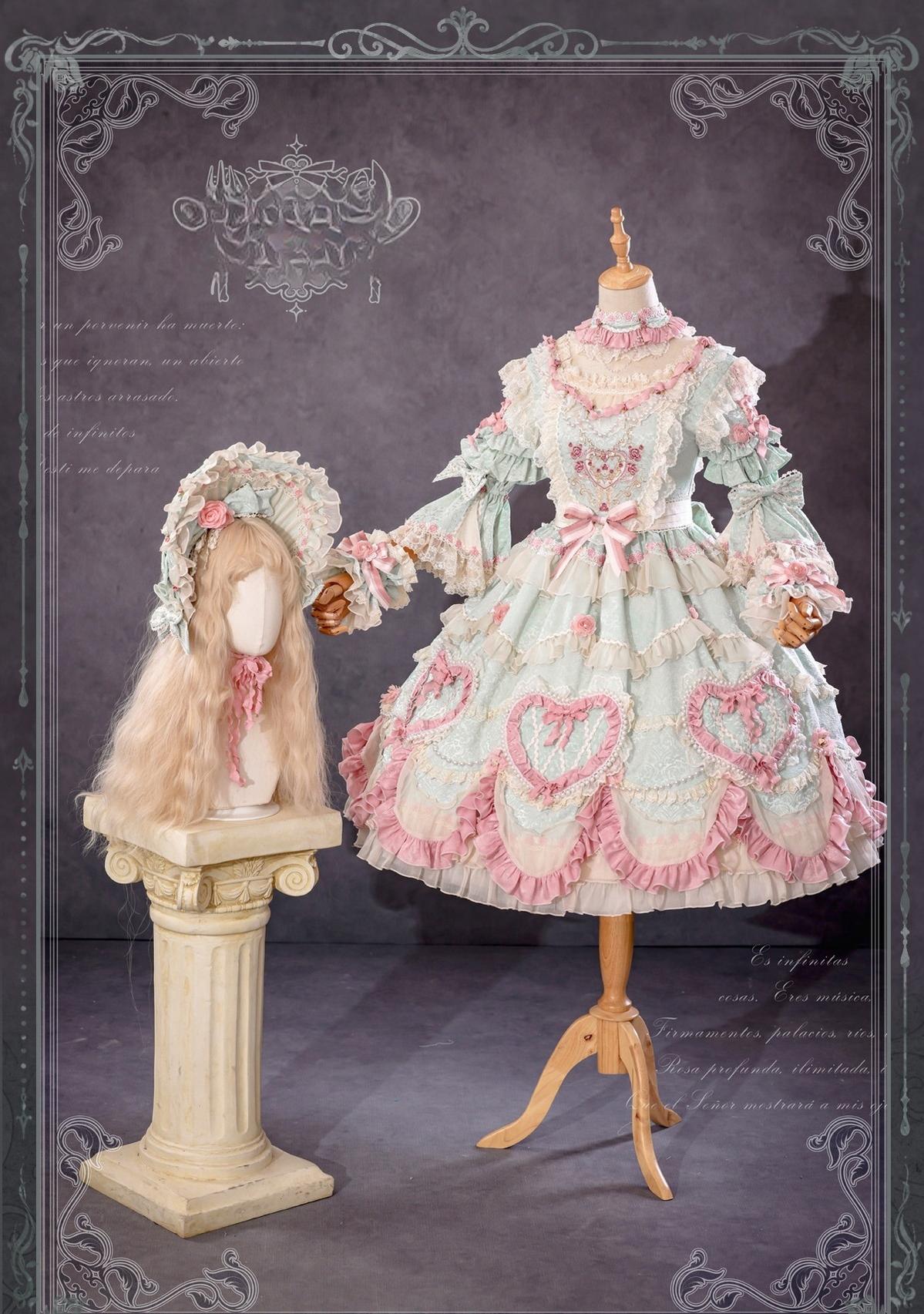 Bramble Rose - Antique Cake - Vintage Lolita OP Princess Dress Gorgeous Lolita Outfit (L M S XL) 41536:701680