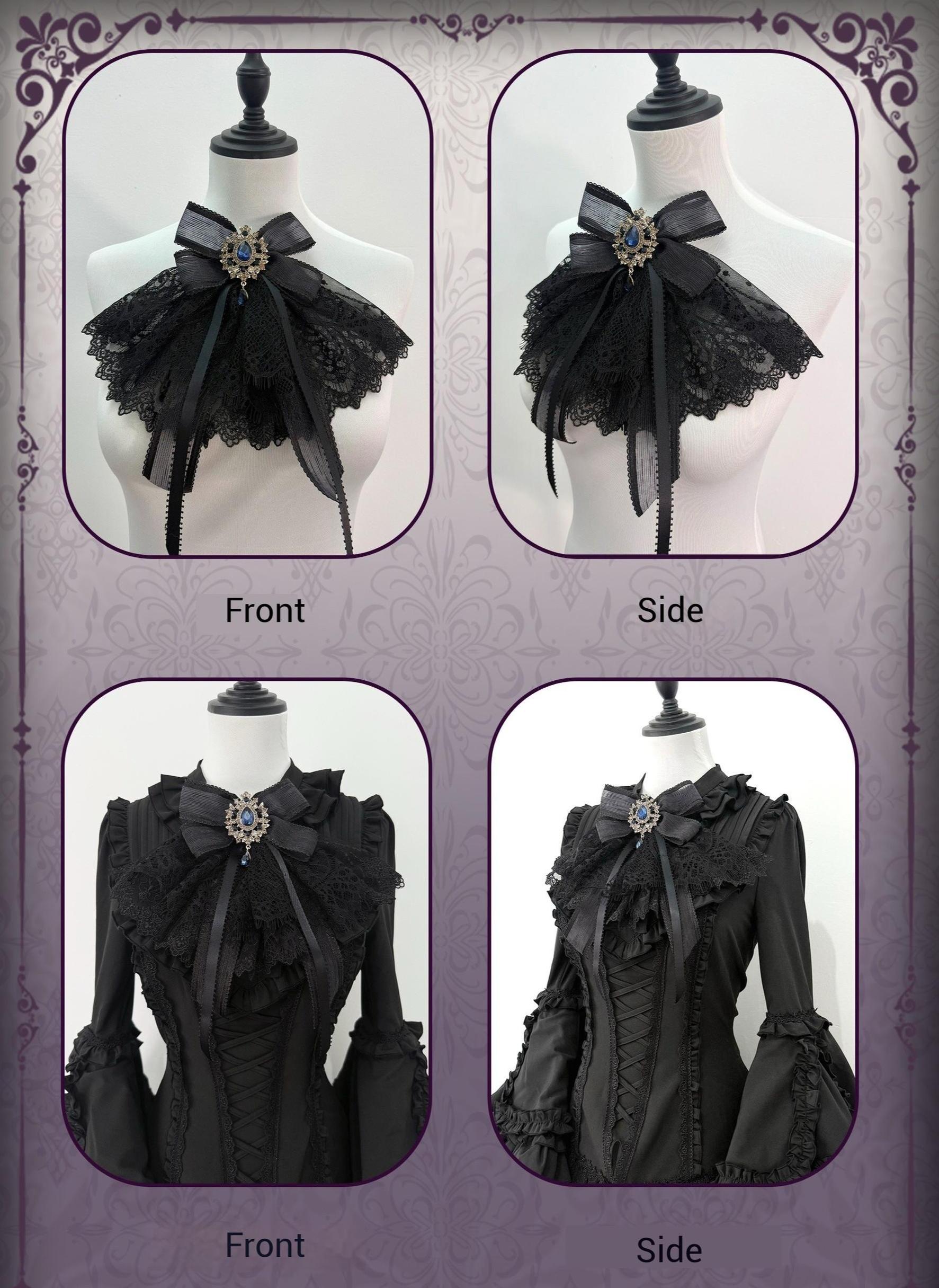 The Original Witch - Phoenix - Gothic Lolita Skirt & Shirt & Jabot For Halloween Festival Jabot Only (One Size select M / not sold separately) S
