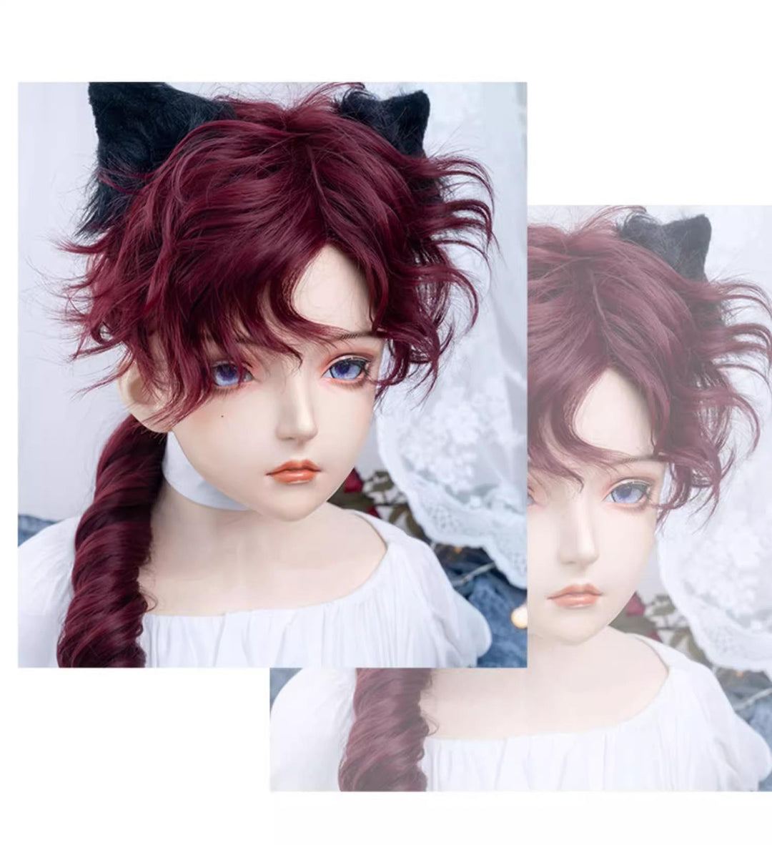 Alicegarden~Red Ouji Lolita Wig Long Curly Prince Lolita Hairpiece 40630:670006