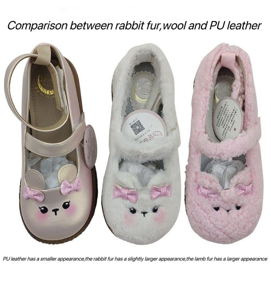 Fairy Godmother~Cute Plush Warm Round Toe Lolita Soft Sole Shoes 32690:404160