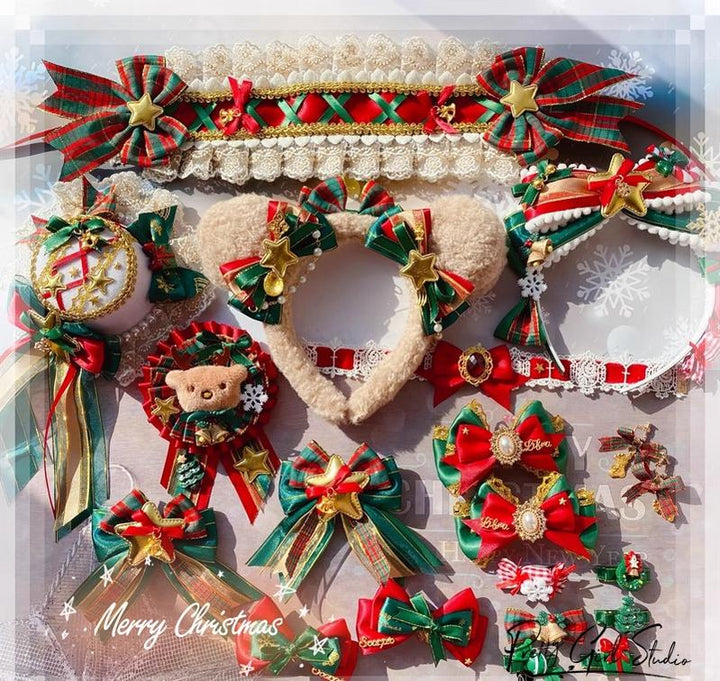 Pretty Girl Lolita~Sweet Lolita Headdress Christmas Lolita Accessories   