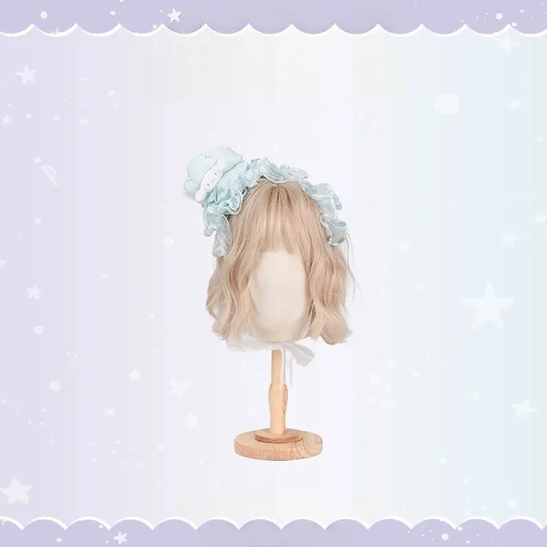 Cinnamoroll Ocean Fantasy - IP Collab Sweet Lolita Tiered JSK & OP Dress, Cinnamoroll Print (L M S XL XS) 45995:871848