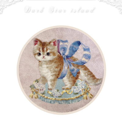Dark Star Island~Cat Fantasy~Kawaii Lolita Cat Print Bedding cat printed carpet  