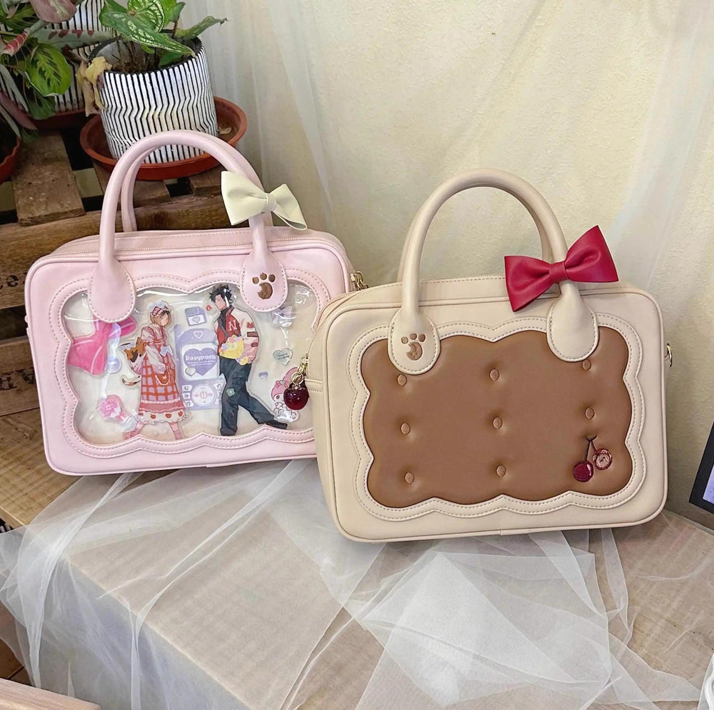 Morning Glory~Kawaii Lolita Bag Cherry Biscuit Shoulder Crossbody Handbag   
