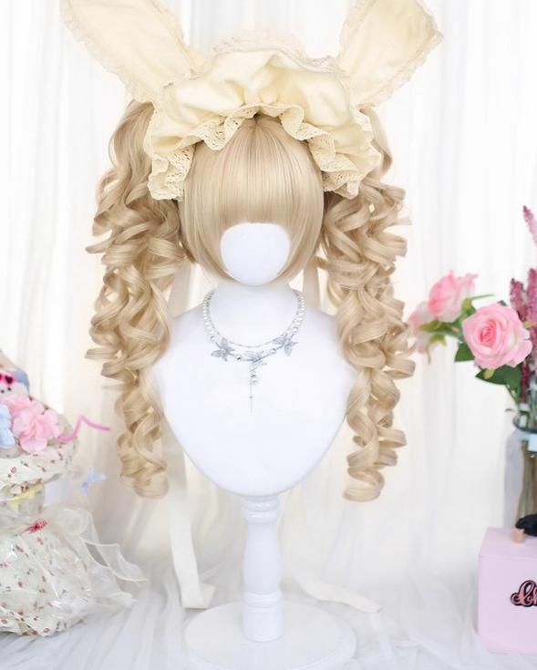 Dalao Home - Blonde Lolita Wig, Detachable Roman Roll Ponytails 42931:797991