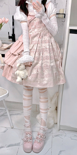 Pure Tea For Dream - Sweet Lolita Platform Pearl Bow Shoes