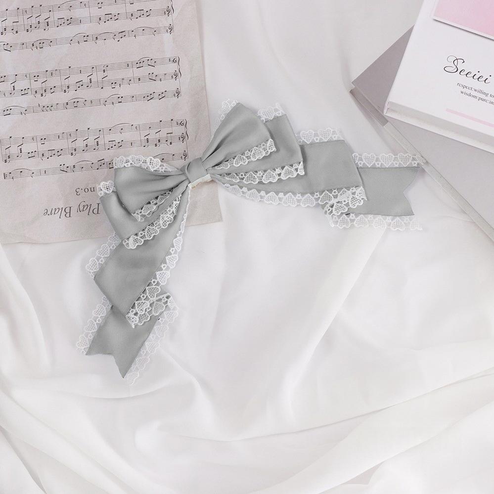 Sugar Time - Sweet Lolita Headdress, KC & Clip Options Gray / Clip