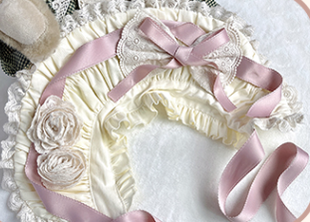 3 Puppets~Rabbit Kingdom~Sweet Lolita JSK and OP Suit M hair cap 