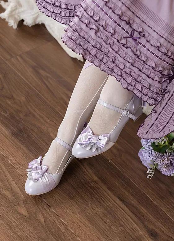 Doll's Ball - Classic Lolita Shoes, Mid Horseshoe Heel 44570:813711