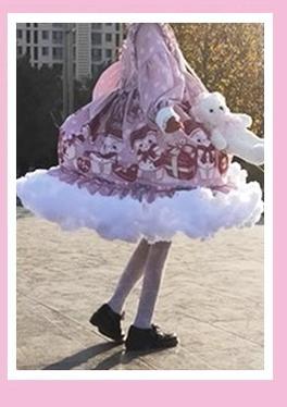 Manyiluo - Elegant Lolita A-type Adjustable Fishbone Pannier