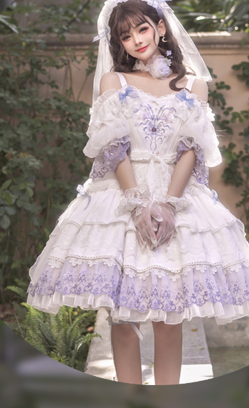 Bramble Rose~Intergalactic Galaxy~Elegant Lolita Embroidery JSK   