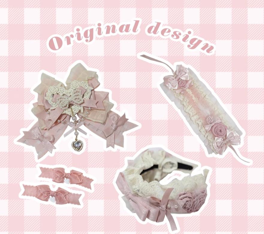 (BFM)The Accessories' Story~Satin Ballet~Sweet Lolita Headdress Feather Bow 36290:515012