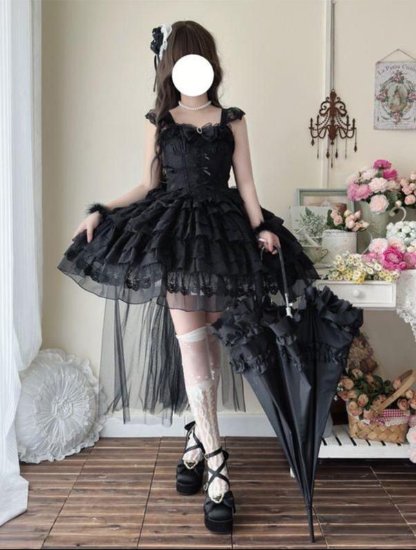 Phoenix Rise - Sweet Lolita Wedding JSK, Bullet Dress Inspired