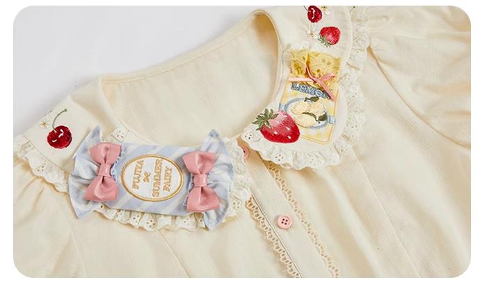 Summer Fairy~IP Collab Kawaii Lolita JSK Shirt Candy Box Hat   