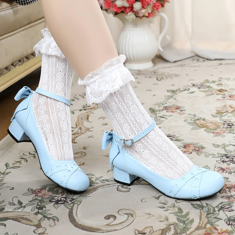 Sosic - Rei Su Su - Sweet Lolita Round Toe Leather Shoes Multicolors